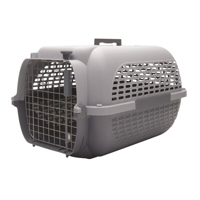 Dogit Voyageur Dog Carrier - Light Grey/Charcoal - Large - 61.9 cm L x 42.6 cm W x 36.9 cm H (24.3 i