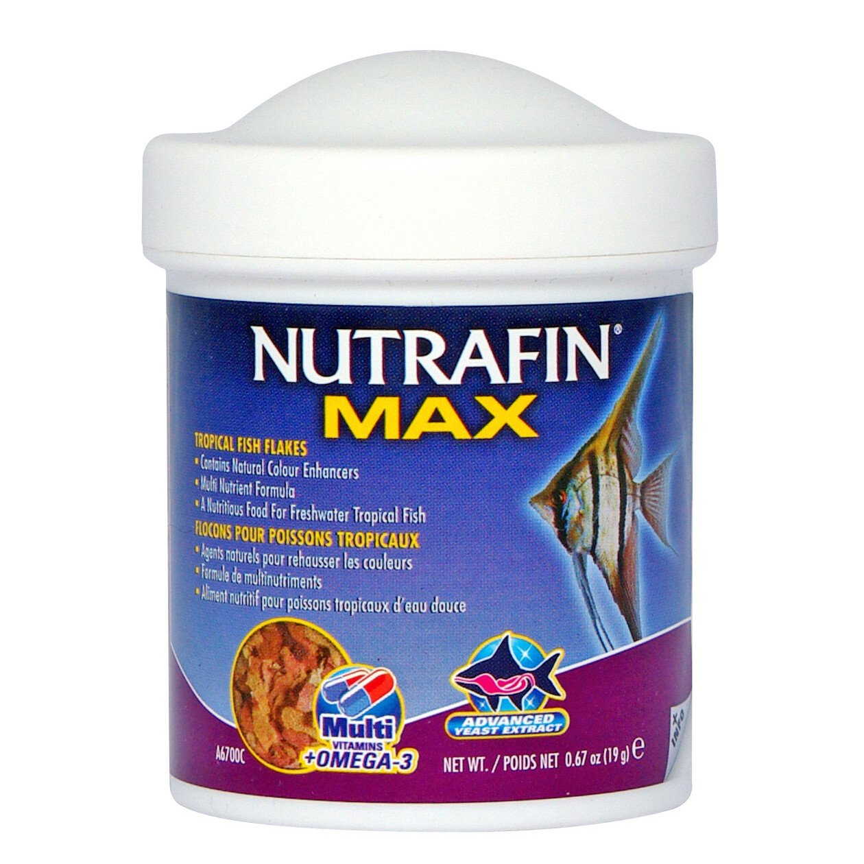 Nutrafin - Max Tropical Fish Flakes - 19 g (0.67 oz)