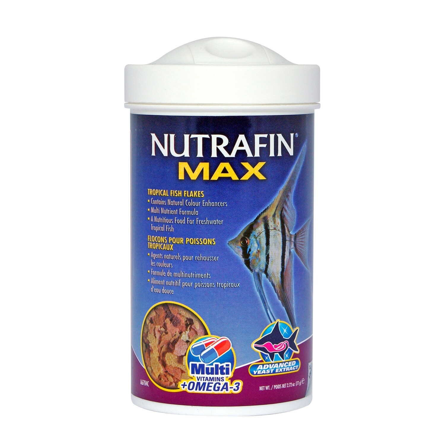 Nutrafin - Max Tropical Fish Flakes, 77 g (2.72 oz)