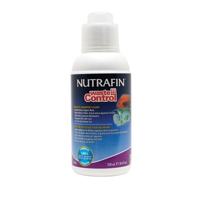 Nutrafin - Waste Control - Biological Aquarium Cleaner, 250 mL (8.4 fl oz)