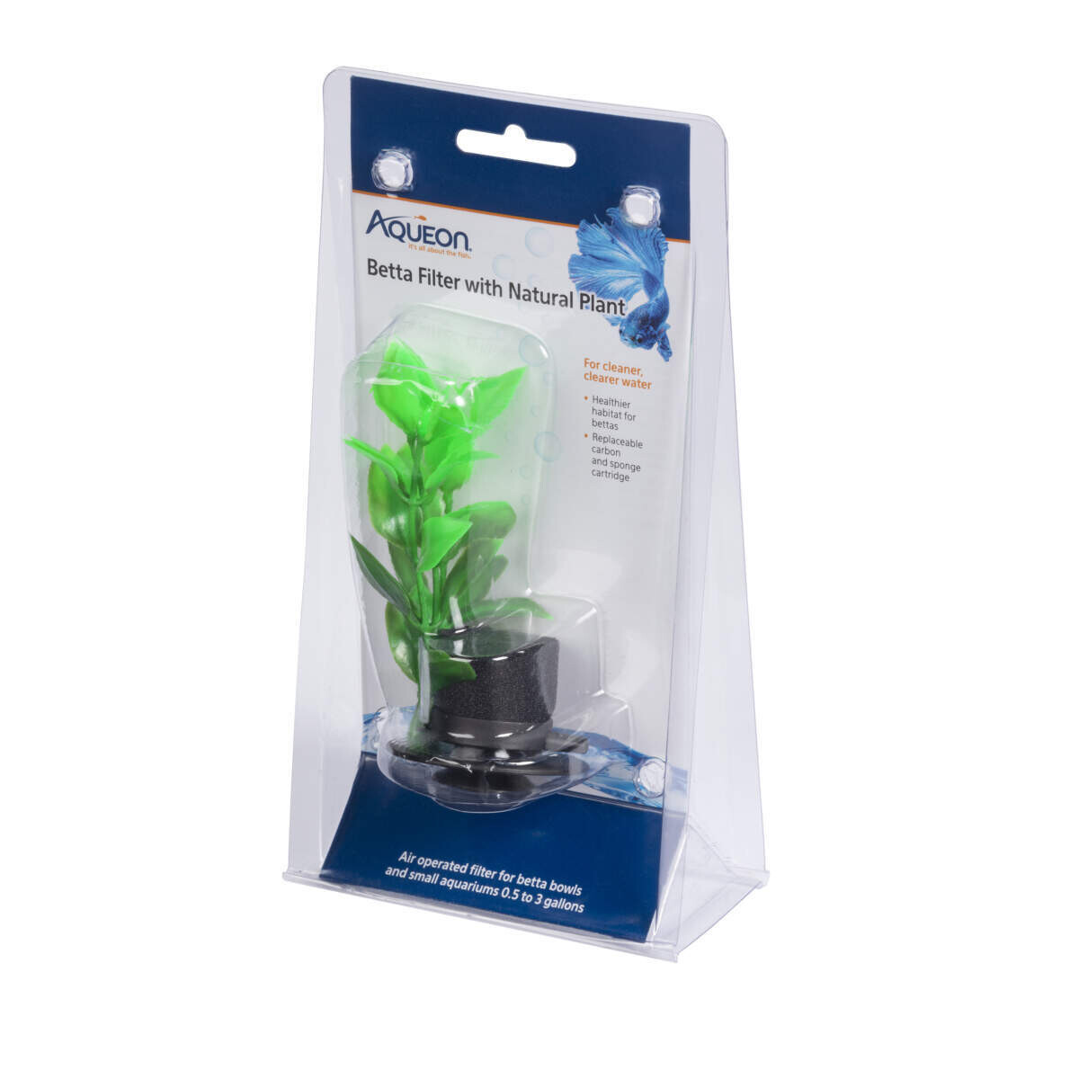 DSC Aqueon Betta Filter Natural Plant for up to 3 gallons