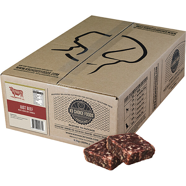 Frozen - Just Beef | Meat &amp; Bone Formula 20LB