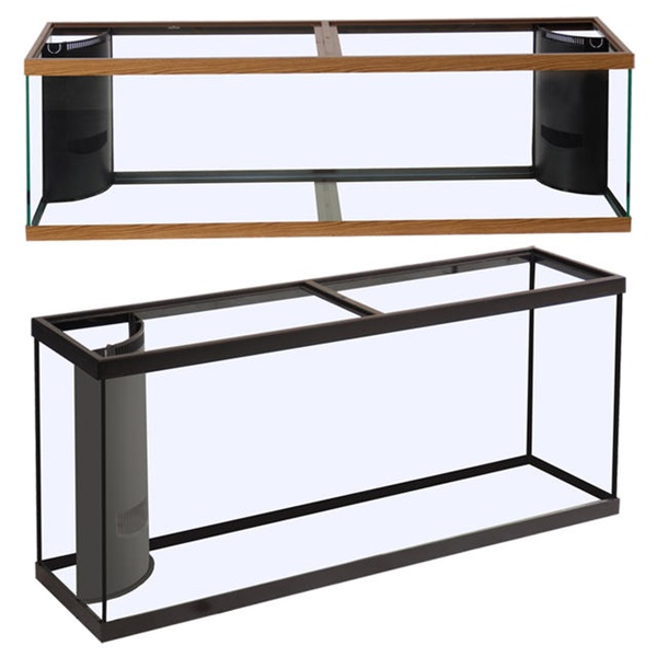 Marineland - CornerFlo Aquarium Blk 1 ovrflw 110 gal 48x24x30&quot;