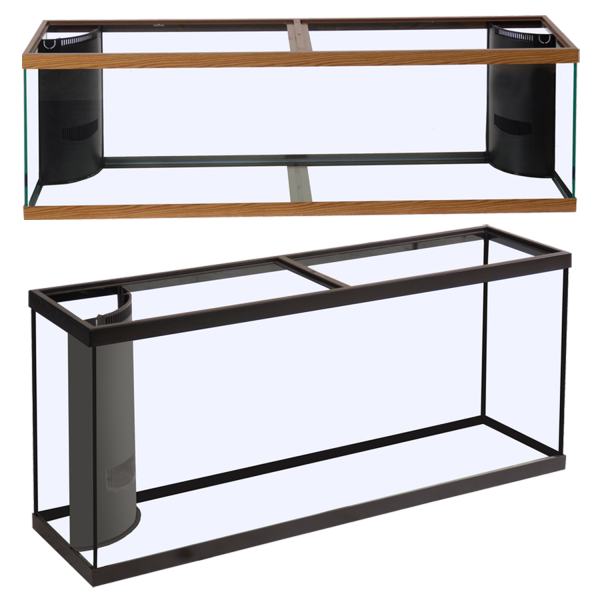 Marineland - CornerFlo Aquarium Blk 1 ovrflw 120 gal 48x24x24&quot;