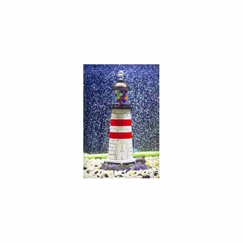 Penn Plax Aerating Lighthouse 14in L x 10in W x 12.5in H