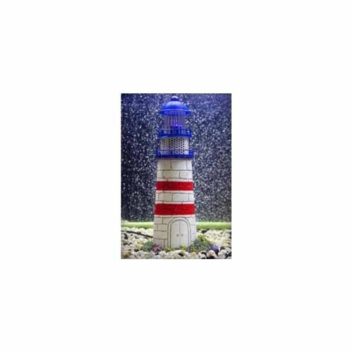 Penn Plax LED Lighthouse 15.8in L x 11in W x 12.5in H