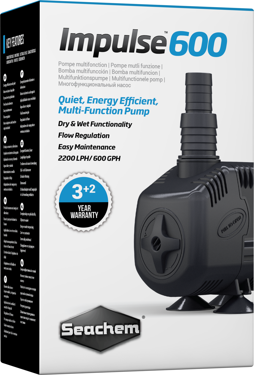 Seachem Impulse 600 Pump 120 V, 60 Hz