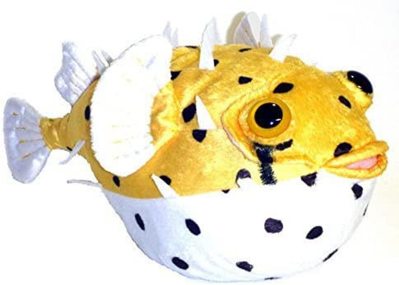 Fugu the Porcupine Pufferfish Stuffed Toy Plushie 12&quot;