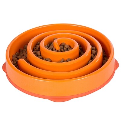 OUTWARD HOUND | Fun Feeder Coral Orange