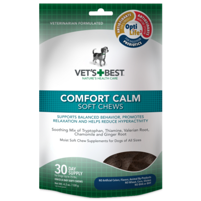 Vet&#39;s Best Dog Comfort Calm Soft Chews 30 ct