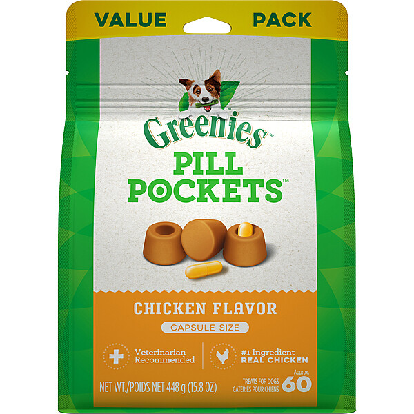 Pill Pockets Chicken 60 Capsules | 15.8OZ
