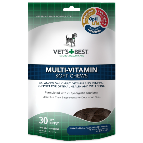 Vet&#39;s Best Dog Multi-Vitamins Soft Chews 30 ct