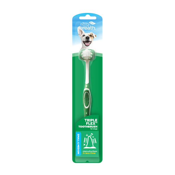 TropiClean Fresh Breath Oral Care Brushing Kit Small Dog 2oz