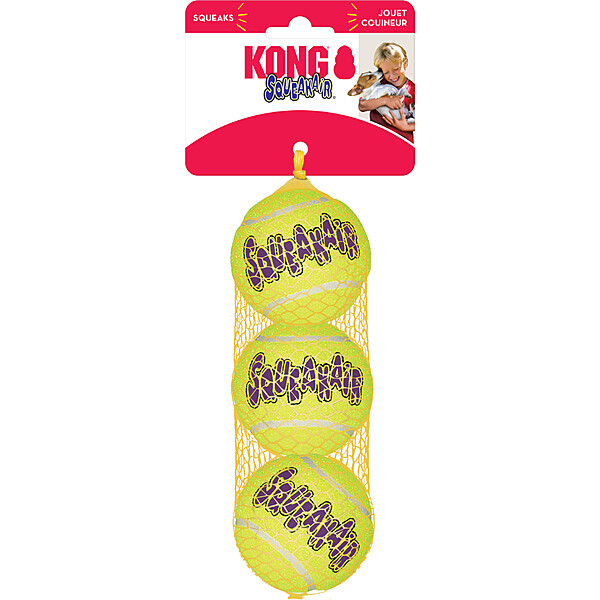 AirDog Squeaker Tennis Ball Medium 3 pk