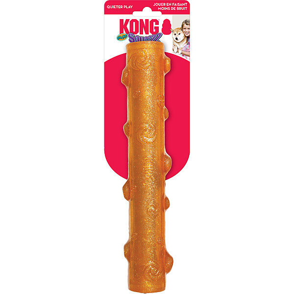Kong Crackle Squeezz Stick Lrg