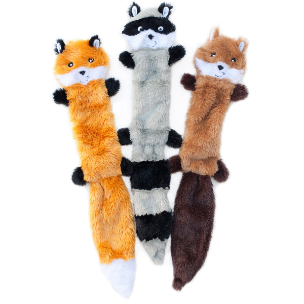 ZippyPaws Skinny Peltz Squeaker Toy Large 3 pc