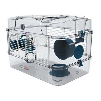 Rody3 Solo Hamster Cage - 1-story - Blue - 41 x 72 x 28 cm