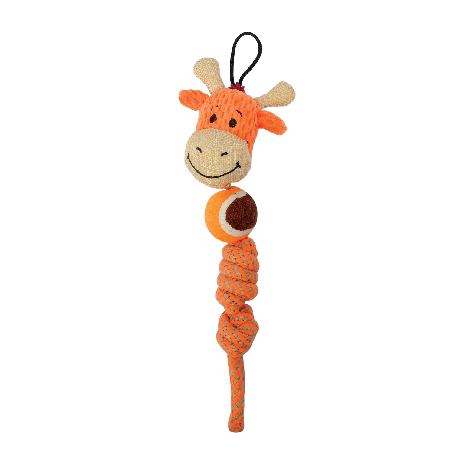 Zeus Mojo Naturals Tennis Rope Tug - Elephant &amp; Giraffe - Assorted - 23 cm (9 in)