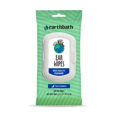 EARTHBATH Ear Wipes with Witch Hazel and Chamomile 30ct