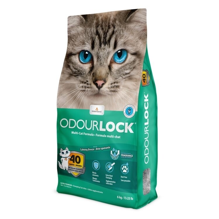 INTERSAND Odourlock Multi-Cat Litter - Calming Breeze 6kg