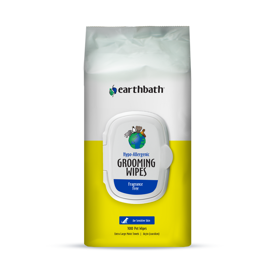EARTHBATH NEW Hypo-Allergenic Grooming Wipes 100ct