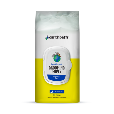 EARTHBATH NEW Hypo-Allergenic Grooming Wipes 100ct