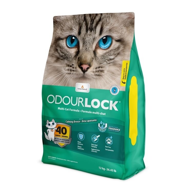 INTERSAND Odourlock Multi-Cat Litter - Calming Breeze 12kg