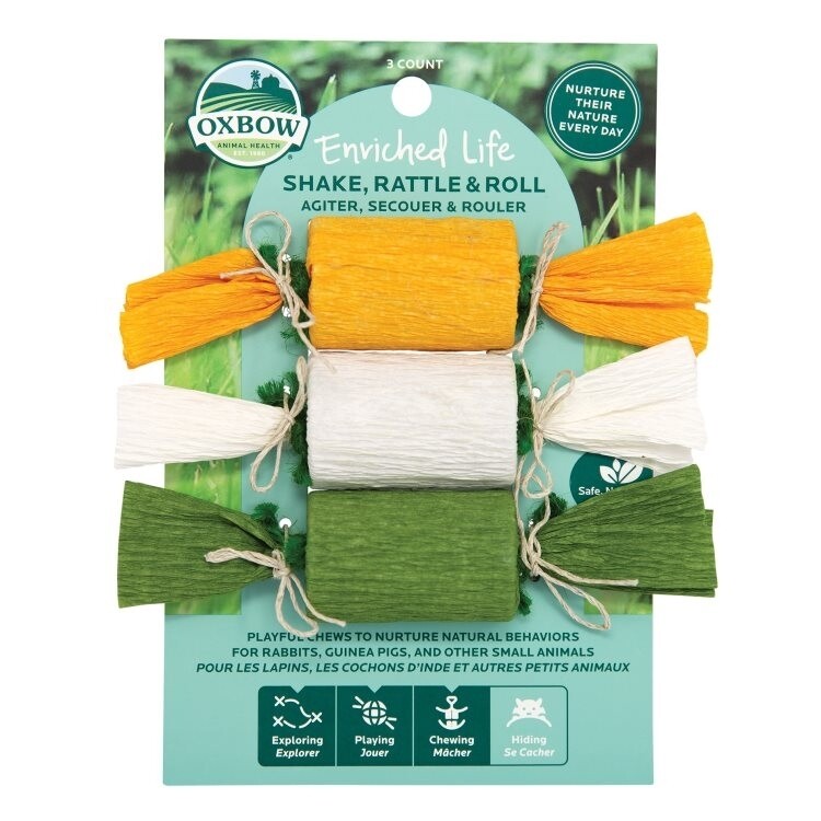 OXBOW ENRICHED LIFE SHAKE RATTLE + ROLL 3ct
