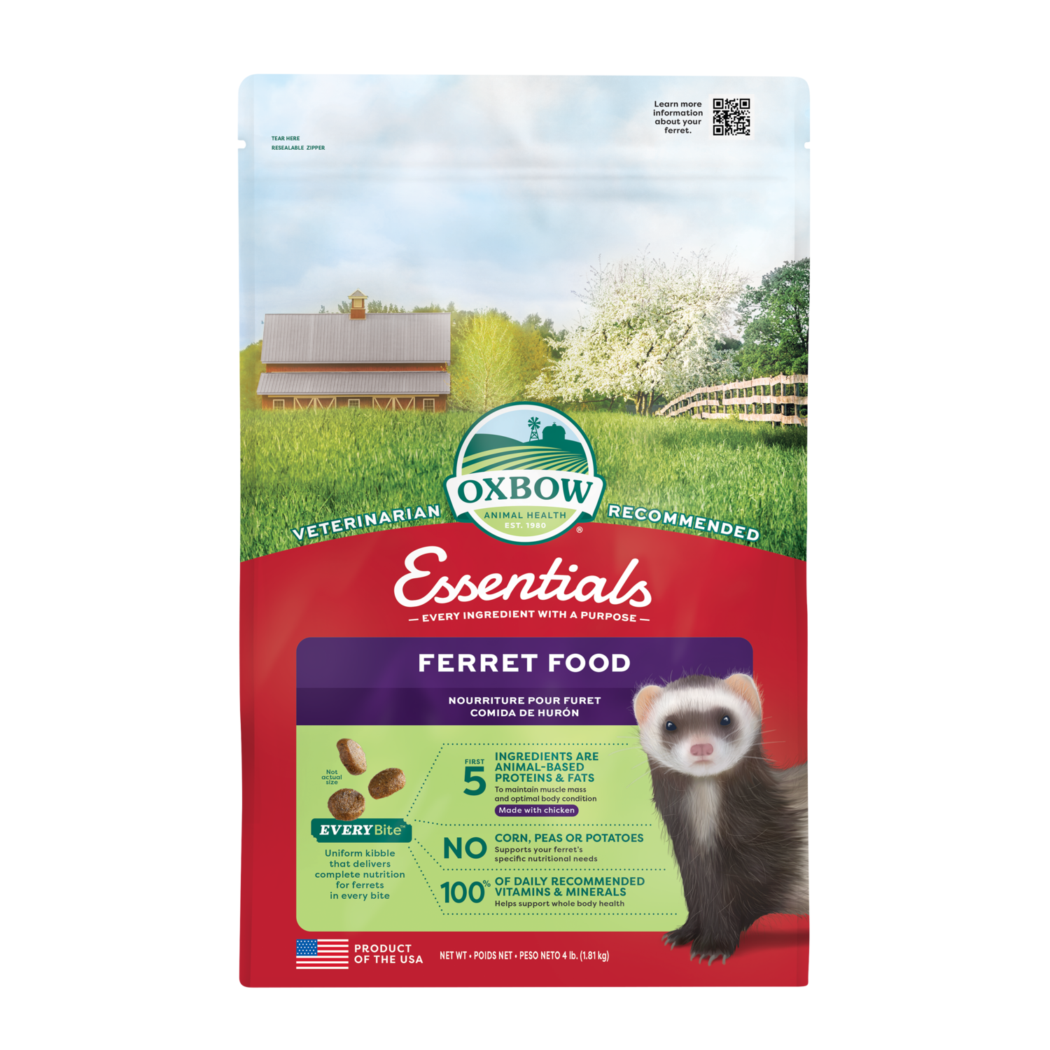 OXBOW Essentials Ferret Food 1.8kg