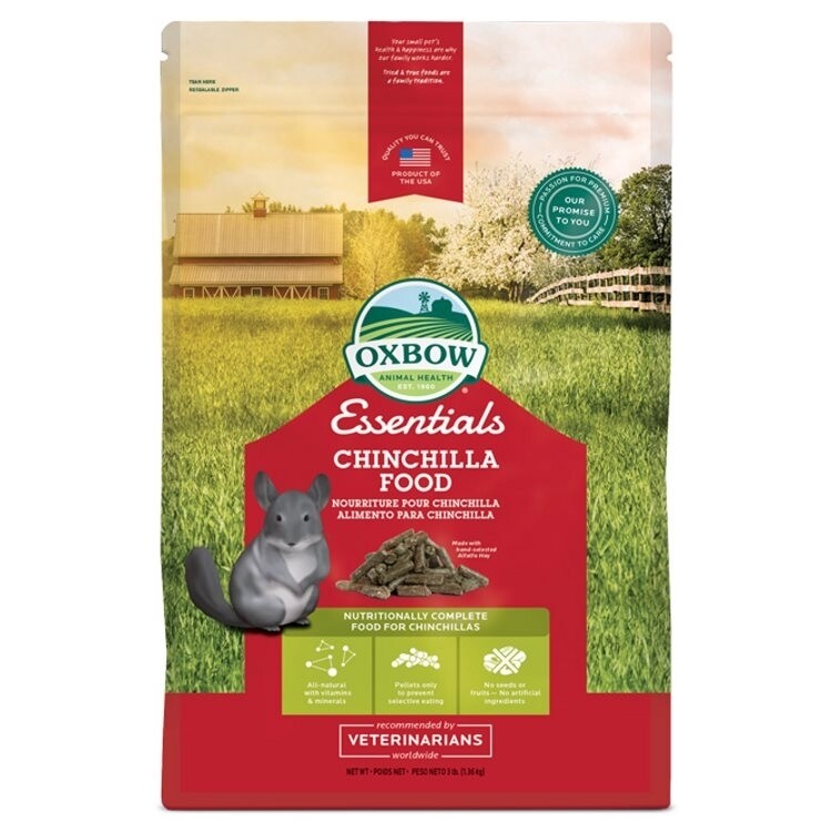 Oxbow - Chinchilla food  3 lb