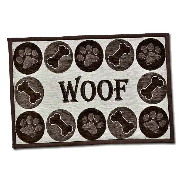 Bella Fashion Dog Woof Chenille Mat