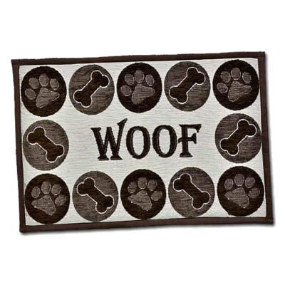 Bella Fashion Dog Woof Chenille Mat