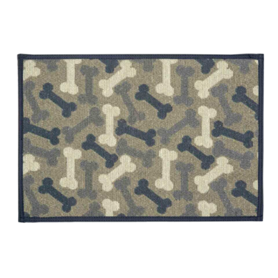 Bella Fashion Feeding Mat Denim Bones