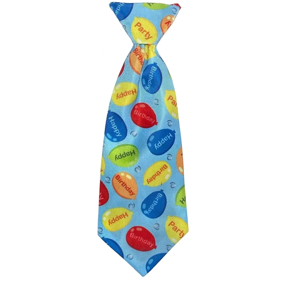 Long Tie Party Time Blue Sm