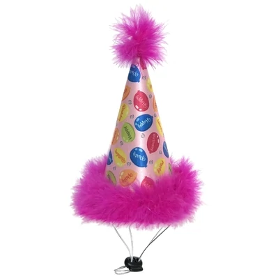 Party Hat Party Time Pink Lrg