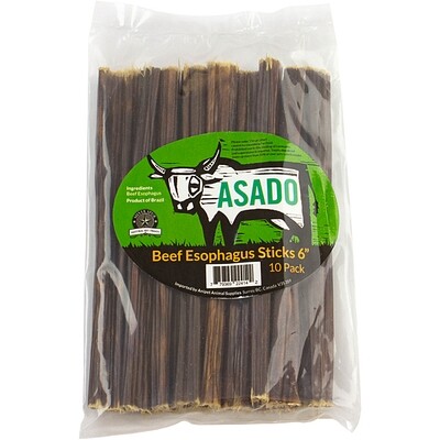 Silver Spur | ASADO Beef Esophagus Stick 6" 10 Pack