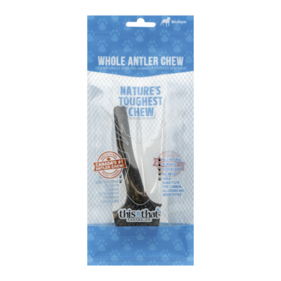 This&amp;That Whole Antler Chew Medium 6.5&quot;