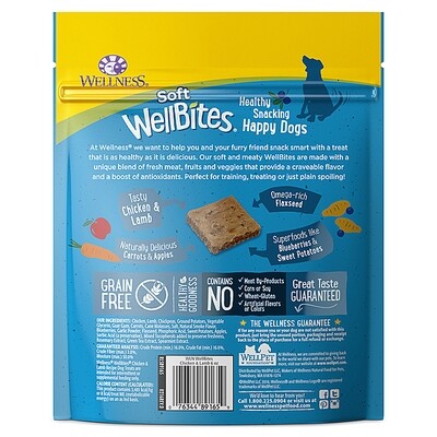 Wellness | WellBites Soft Chicken &amp; Lamb 6oz 8 Pack - Dog Treat