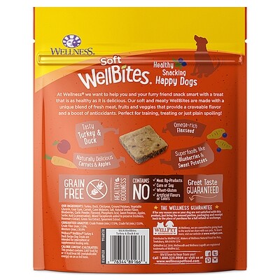 Wellness | WellBites Soft Turkey &amp; Duck 6oz 8 Pack - Dog Treat