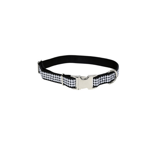 BTO Pet Attire Ribbon Adj Nyl Collar w/Buckle 1x18-26&quot; Hound