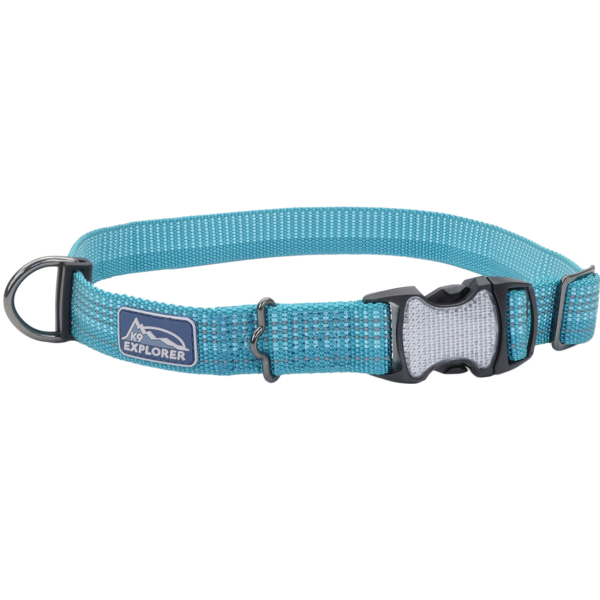 K9 Explorer Woven Adjustable Collar Ocean 1x18-26&quot;