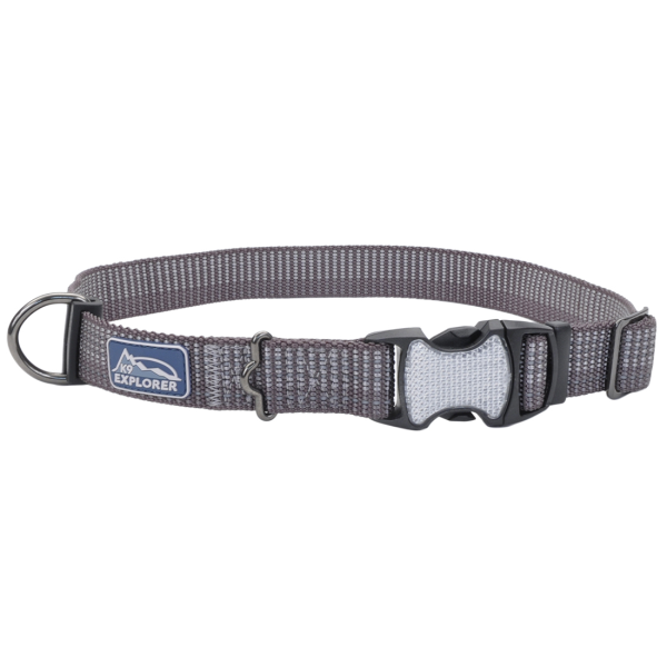 K9 Explorer Woven Adjstbl Collar Mountain 1x18-26&quot;