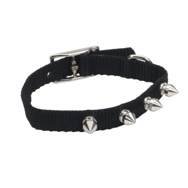 Li&#39;l Pals Spk Nyl Collar Black 8&quot;