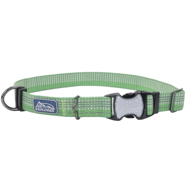 K9 Explorer Woven Adjustable Collar Meadow 5/8x8-12&quot;