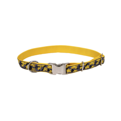 PetAttireRibbon Adj Nyl Collar w/Buckle 1x28" Buttercup