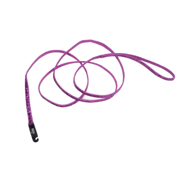 BTO Li&#39;l Pals Leash w/Glitter 6&#39; Orchid Sparkles