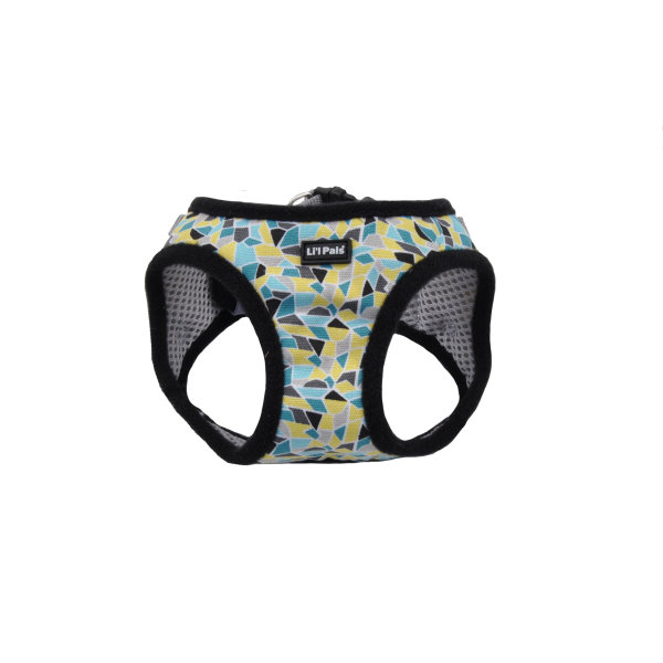 Li&#39;l Pals Canvas Harness Teal/Yellow/Grey 8-10&quot;
