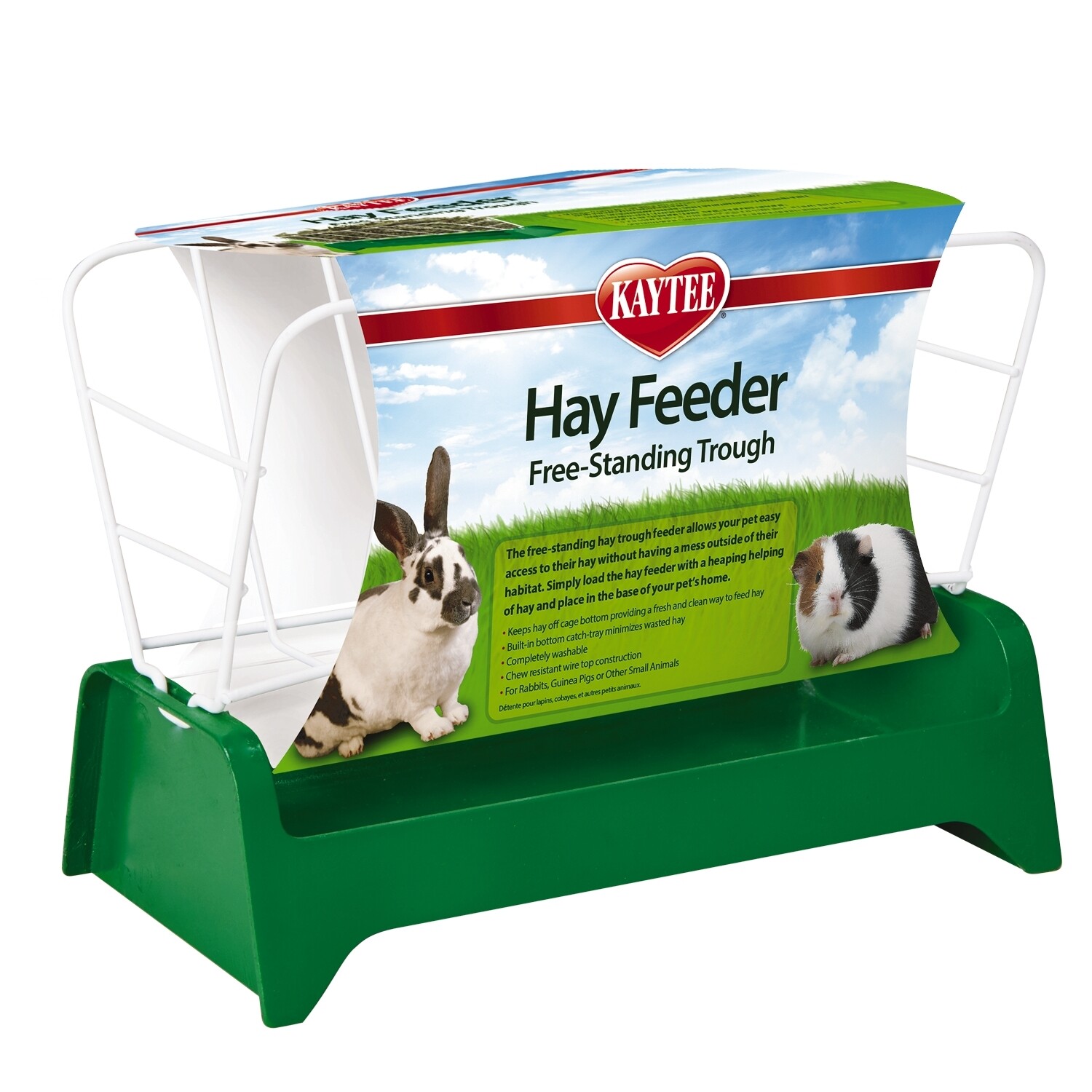 Kaytee Free Standing Trough Hay Feeder Assorted Colors