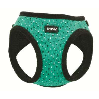 Li&#39;l Pals Canvas Harness Teal/Grey Diamond 8-10&quot;