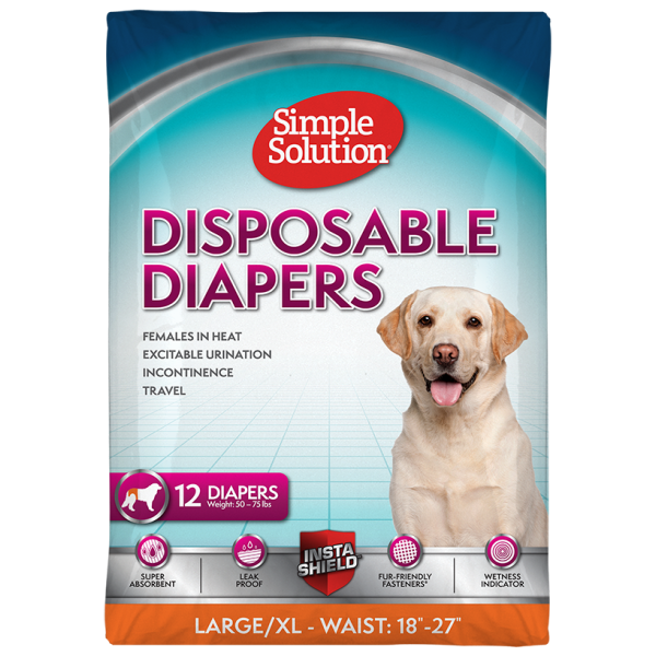 Simple Solution Disposable Diapers L/XL 12 pk